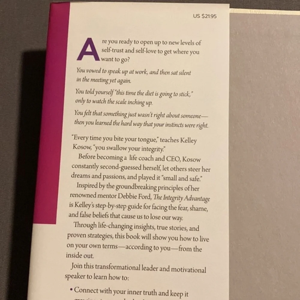 The Integrity Advantage: Step into Your Truth, Love Your Life book‎